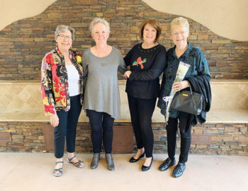 2020 PVLGA Board (left to right): Elaine Isaacson, treasurer; Val Verbeck, vice president; Julie Curran, president; Diana Ridd, secretary