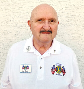 Bob Glantz, new president of the Sun Lakes Breakfast Lions Club