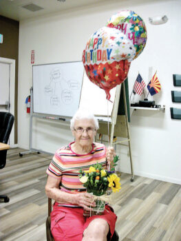 Betty Sanders celebrates her 94th birthday.