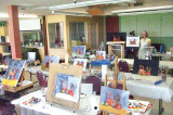 Masterpieces from a Desert Artists class on acrylic painting