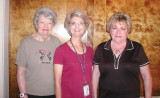 Sun Lakes Garden Club members Terry Meury (left) and Paula Lauer (right) are pictured with Cathy Rymer, City of Chandler, Certified Arborist and Master Gardner and presenter at the May meeting.