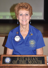 Rotarian of the Month Mary Louise Lansbarkis
