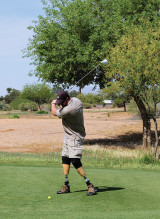 Sgt. Bruce participates in the East Valley Marines Golf Tournament