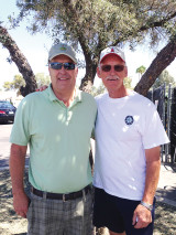 The team of Rick Herzog and Bill Townsend won the bocce ball team single elimination tournament.