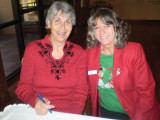 Thursday Flight leaders Sandra Hansen (left and Marcia Gaudioso (right)