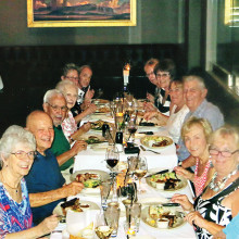 Cheers Singles Club members enjoyed a great evening at Chop on June 24!