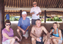 The Stills, the Bogdanoffs and R. Rajamaki chill out on Bora Bora Beach!