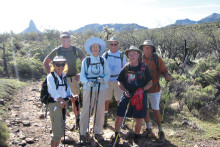 Members of the Sun Lakes Hiking Club enjoy a spring hike!