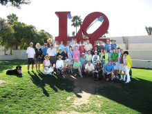 Members of the Sun Lakes Hiking Club enjoyed an urban hike in Scottsdale.