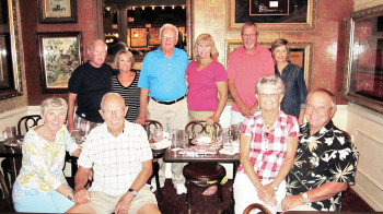 Pictured (left to right) back row: Bruce Garman, Susan Garman, Joe Tighe, Bernie Tighe, Len Vogelaar and Linda Vogelaar; front row: Jean Aplin, Dick Aplin, Cinda Sue Thorhauer and Paul Thorhauer.