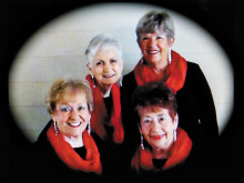 All That Jazz! Pictured (front) Chris Roen and Bev Borneman; (back)  Kay Davis and Cindy Edwards