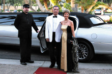 Our March Oscar’s Party event was one of last year’s themed dances. Larry and Jan Ott “arrive in style.” (Photo courtesy of Core Photography, LLC.).