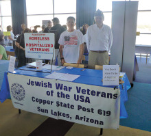 Jewish War Veterans exhibit at Jewish Expo