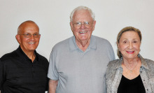 Pictured left to right are judges Bill Forrest, Dick Nelsen and Georgia Strisik.