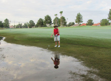 Ann Gavin - ball in monsoon mess!