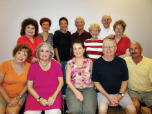Howard Johnson’s may never be the same as SLCT’s cast and crew prepare to entertain you under their roof. Top row (pictured left to right): Linda Caton, Gloria Kelinson, MJ Clement, Dave Stevens, MaryAnn Stevens, John and Irene Blakely; bottom row: Joyce Recupido, Maureen Norris, Diana Nelinson, Harlie Youngblood and Bill Munn. Crewmembers not pictured are Kathy Jones, Roger Edmonds, Ted Peck, Marcia Stevic, Carole Hollar, Bob Hollar, Barbie Berguson, Lynn Munn, Sandy Bocynesky, Norm Harris, John Crawford, Veda Baack and Howard Hummel.