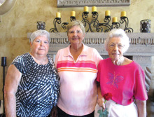 Three decades of PVLGA Presidents are from left Sharon McCoy, 2004; Pat Florence, 2014 and Dotty Zander, 1994.