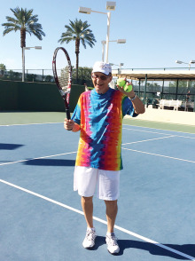 Kelz Kelzenberg’s fancy rainbow shirt worn for the two-day Rainbow Tournament.