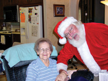 Santa visits a Neighbors Who Care client!