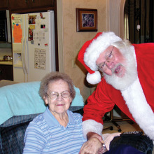 Santa visits a Neighbors Who Care client!