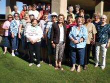 The Lady Joker’s Wild Hand and Foot card group, which meets on Thursday afternoon in the Bradford Room of the Oakwood Clubhouse, gathered recently for their third annual fall potluck at Sisk Park in Palo Verde.