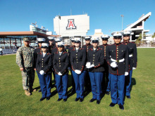 The Marine Corps’ JROTC from Casa Grande at their 2014 drill completion.