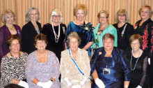 Pictured left to right - first row: Janice Hood, Barbara Hugus, Gillian Morse, Lesley Baran and Judith Mente; back row: Carolyn Hawkins, Julia Forrest, Jane Chiles, Antoinette Lutter, Betty Wells, Marjorie Nelson and Mary Wolf.