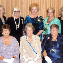 Pictured left to right - first row: Janice Hood, Barbara Hugus, Gillian Morse, Lesley Baran and Judith Mente; back row: Carolyn Hawkins, Julia Forrest, Jane Chiles, Antoinette Lutter, Betty Wells, Marjorie Nelson and Mary Wolf.