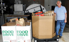 The Men’s Club collected 819 pounds of food during its annual Food Drive!