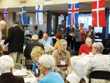 Members of the Scandinavian Club gather to celebrate Scandinavian heritage.