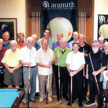 The members of the IronOaks Breakers Pool League ready for the League Championship!