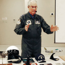 Maj. Gen. Carl Schneider (ret.) was guest speaker at the Sun Lakes Aero Club gathering November 17.