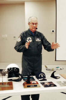 Maj. Gen. Carl Schneider (ret.) was guest speaker at the Sun Lakes Aero Club gathering November 17.