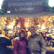 Jim Kane and Kathy Forester at Christmas Markets in Germany