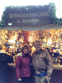 Jim Kane and Kathy Forester at Christmas Markets in Germany