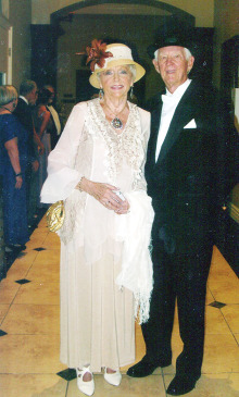 Lady Beverly Shaw, escorted by Sir Harold Lindell, enjoyed an Evening at Downton Abbey, the Cotillion’s November event.