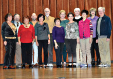 The cast of Southern Hospitality, SLCT’s spring show, are Sharon Guzman, Ted Peck, Ginger Henry, Michael Carter, MaryEllen Buchwold, John Crawford, Sandy Ilsen, Merrie Crawford, Phyllis Novy, Michael O’Rourke, Janine Schneck, Roxy Banta and Harlie Youngblood.