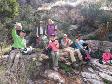 Members of the Sun Lakes Hiking Club take a break!