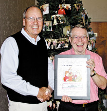 Director Roman Martin was honored by the Sun Lakes Duplicate Bridge Club for his 80th birthday and for his contributions to the Bridge Club!