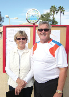 Bob and Rae Lewis are shown keeping track of match scores on the scoreboard at the start of the CTC gender doubles tournament in mid-January. The membership of the tennis club is very grateful to them for being our tournament directors this year. Kudos to you both from the CTC!