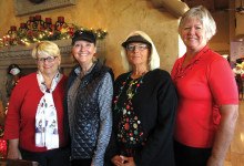 The 2015 Executive Board pictured left to right are Secretary Susan Lamb, Treasurer Liz DeMichael, Vice President Cindy Bosch and President Carol Ruff.