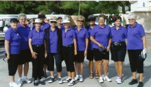 From left are Karen Beltz, RuthAnn McGilvra, Betty Dupuis, Barb Dinardo, Carol Jones, Leann Knox, Elaine Osborn, Karen Welker, Bev Lutes, Linda Meisinger (captain), Anne Annis and B.J. Schuller