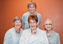 Cindy Edwards, Bev Borneman, Kay Davis and Chris Roen