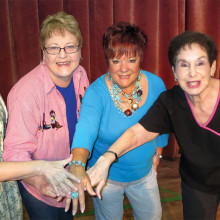 The Futrelle sisters are together through thick and thin! They are Frankie (Janine Schneck), Twink (Andrea Hummel), Honey Raye (Ginger Henry) and Rhonda Lynn (Phyllis Novy).