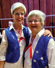 Chordaires mother/daughter team Jean Ahnmark and Nancy Roberts