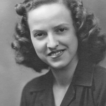 Betty in 1943, a Delta Zeta, at Oklahoma A&M now OSU in Stillwater, Oklahoma