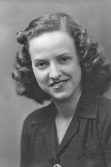 Betty in 1943, a Delta Zeta, at Oklahoma A&M now OSU in Stillwater, Oklahoma