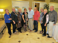 Board members include (left to right) Maria Aitkin, Mary Ellen Smyth, Marjean Scheele, Laurie Starr, Richard Lewin, Frank Hand, Dottie Meade, President Ginny Marr and Dave Cramer. Board members not pictured are Jan Koehler and Barbara Hall.