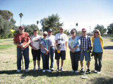 Jim McGee, Kathy Caldbeck, Judy Hetzer, Bob Hetzer, Richard Burroughs, Barbara Thompson, Wayne Killgore and Sue Killgore