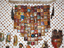 Our gourd quilt is a collaborative effort of our members and was placed in The Spirit of the Desert Gourd Patch at the February Running of the Gourds festival in the Pinal County Fairgrounds sponsored by Wuertz Gourd Farm.